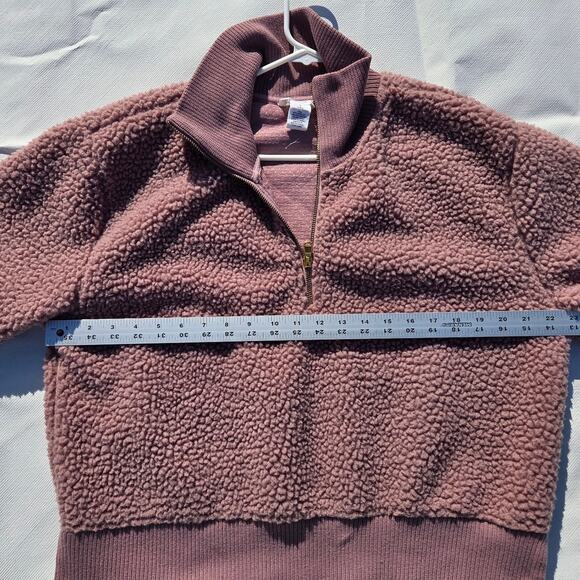 For the Republic pinkish tall neck sweater worth 1/4 zip up womens size L - Picture 4 of 5